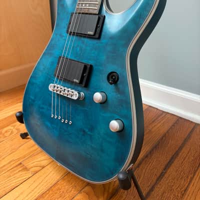 Schecter C-1 Platinum w/ Rosewood Fretboard - See-Thru Midnight Blue image 3