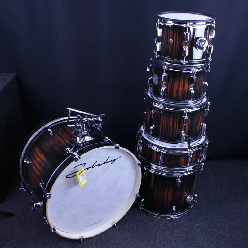Jobeky Compact Pro 6 Piece Drum Set - Bubinga Fade image 1