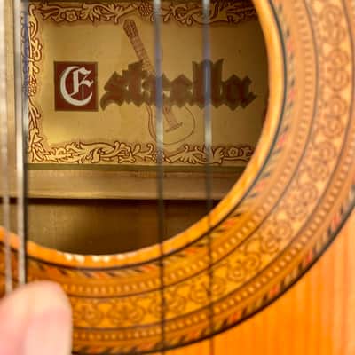 Estrella Classical Acoustic Guitar Made In Japan Matsumoku 1970’s - Natural image 5