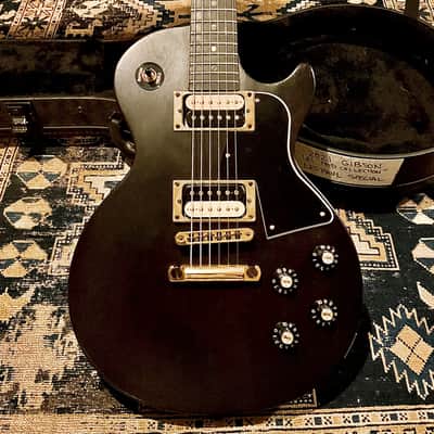 2021 Gibson Demo Shop Les Paul Raven Modified Tribute Flamed Neck Black & Gold image 1