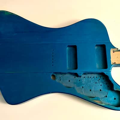 Tauro Woodworks Firebird/Telecaster - Metallic Green woodgrain image 3