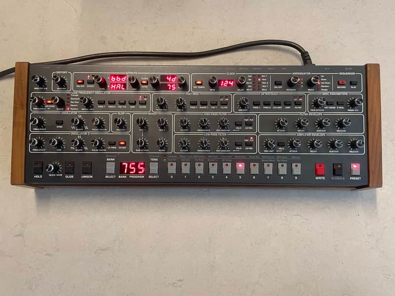 Sequential Prophet-6 Desktop 6-Voice Polyphonic Synthesizer 2018 - 2020 - Black with Wood Sides image 1