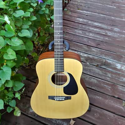 Yamaha F35 full size guitar with  gig bag, strap, capo, picks, strings, winder. image 1