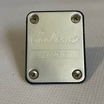 1990's Made in Japan Jackson DR3 Dinky Guitar Factory Brushed Chrome Neckplate & Screws image 1