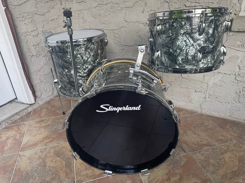 Vintage 1960s Slingerland Drum Set image 1