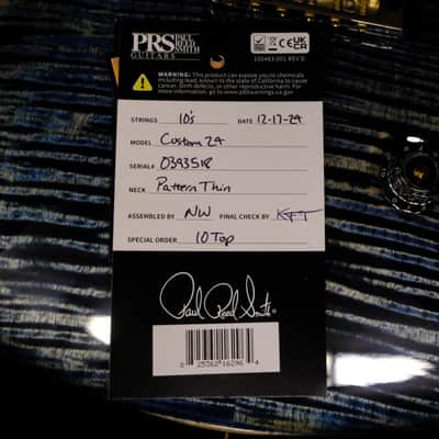 2024 PRS Custom 24 10-Top Electric Guitar - Faded Whale Blue image 8