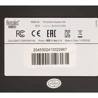 Hercules Inpulse 500 2-channel DJ Controller 2020 - Present - Black imagen 5