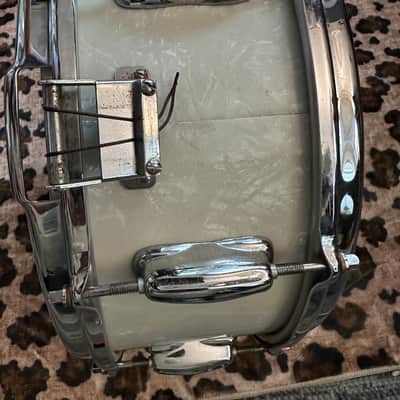 60s Slingerland Buddy Rich Artist Model 5.5x14" 8-Lug 1 ply Solid Maple Snare Drum White Marine Pearl image 6
