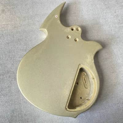 Metallic Silver Lefty Custom DIY Guitar Basswood Body image 10