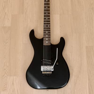 1987 Kramer Focus 1000 Vintage Superstrat Black w/ Floyd Rose, Japan image 2