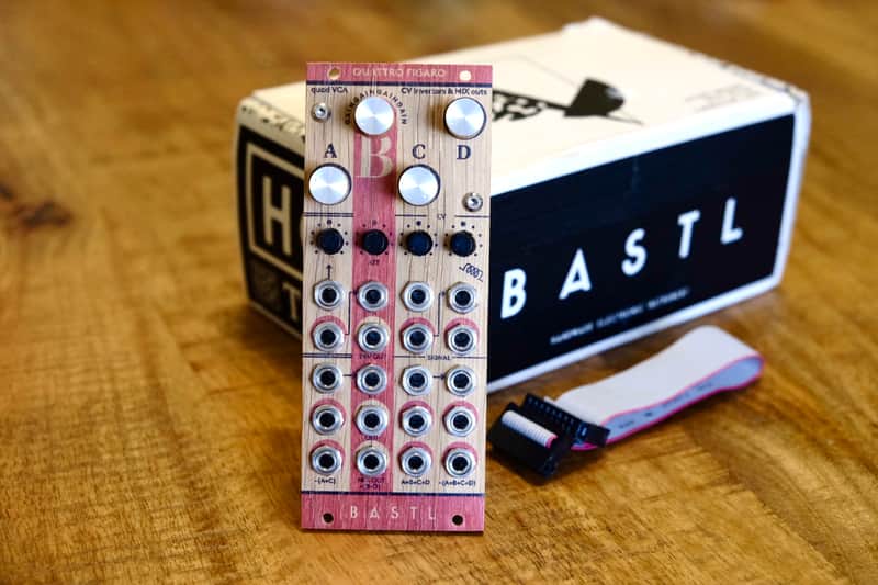 BASTL Instruments Quattro Figaro Quad VCA with CV Invertors and Mixed Outputs 2015  - Wood image 1