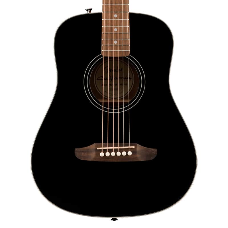 Used Fender California Standard Redondo Mini w/ Gig Bag - Black w/Walnut FB image 1