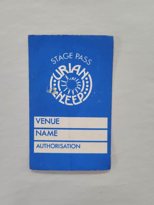1977 Uriah Heep Backstage Pass Original RARE image 1