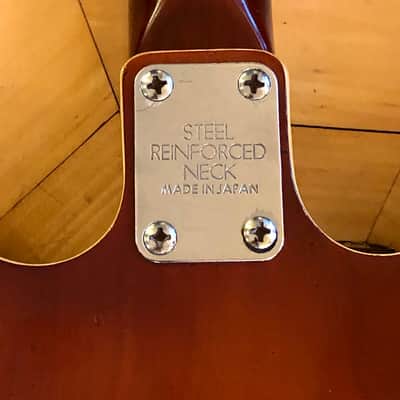 1960s Univox 335 Semi-Hollow Body Vintage 3 Tone Burst Electric Guitar MIJ Padded Case image 16