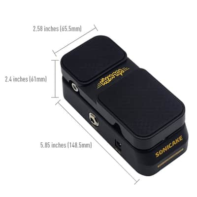 SONICAKE Active Volume & Wah Pedal, Mini 2 in 1 Combo Electric Guitar Effect Pedal with Wah Wah Active Volume Control - VolWah image 8