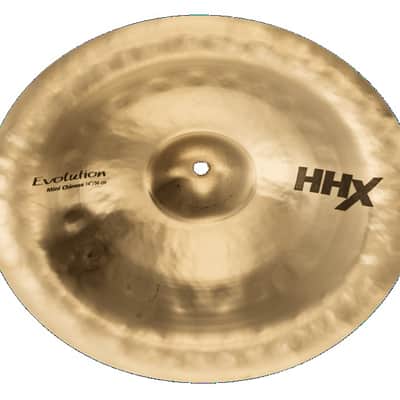 Sabian *Pre-Order* HHX 14" Mini-Chinese Cymbal Brilliant Finish | Bundle +FREE Sticks & T-Shirt | 11416XEB | Special Order | Authorized Dealer image 2