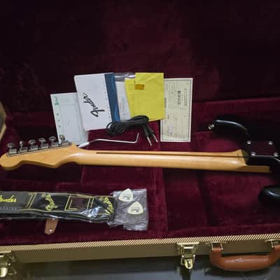 Collector-grade! 1993 Fender Japan 50'S Reissue ST54 "Blackie" Stratocaster BLK in Excellent Condition image 21
