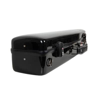 Crossrock Straight One-piece Body Soprano Saxophone Case, Fiberglass Hardshell, Backpack Strap, Black image 4