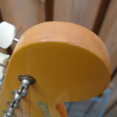 1969 Fender Mustang Custom Orange with racing stripes Excellent image 14