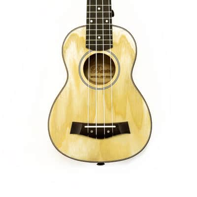Barcelona Solid Top Ash Wood Soprano Ukulele w/ Gig Bag image 4