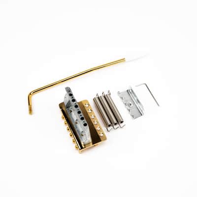 Tremolo Bridge Set for Strat Style Guitars Gold SB002-GD image 3