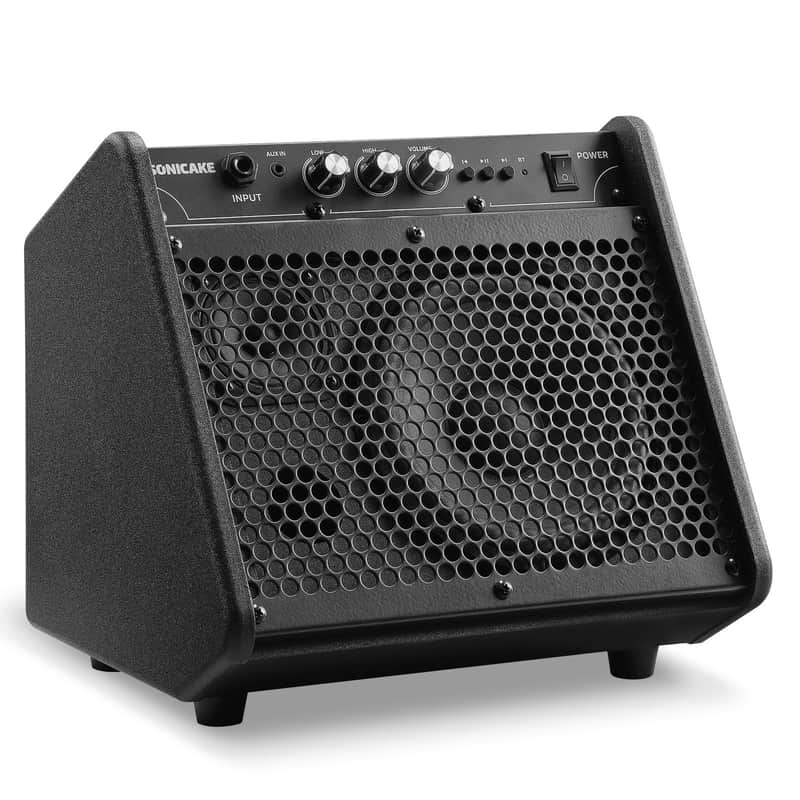 SONICAKE 20W Electric Drum Amp, Portable BT Drum/Keyboard Amplifier Speaker System with Dual Drivers for Home Practice, QDM-20(Shipping from local US,UK,EU warehouse) image 1