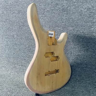 Unfinished P/J Bass Body in Natural Wood for Right Hand Build image 3