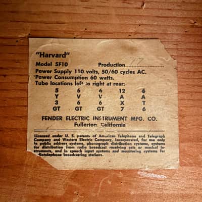 Fender Harvard 1960 image 3