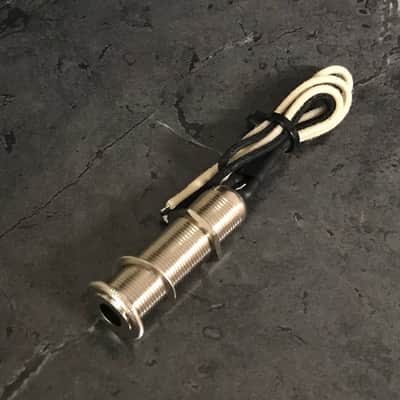 Switchcraft 151 Mono Long Threaded Jack with GAVITT Vintage Cloth Wire NEW! image 1