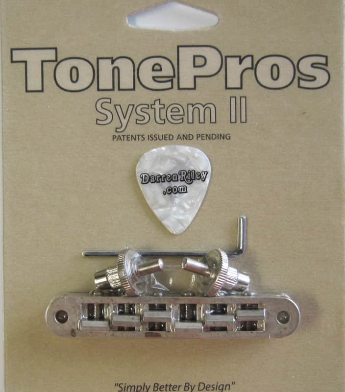 TonePros TP6-AN Standard Nashville Style Tuneomatic Aged Nickel image 1