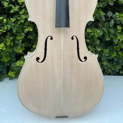 Stradivari left-handed unfinished cello 4/4 Old spruce ,100% Hand Made image 3