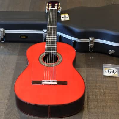 1998 Hermanos Conde Flamenco Acoustic Guitar Red Top & Brazilian Rosewood + Case image 1