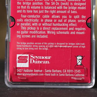 Seymour Duncan SH-2 Jazz Model Humbucker Guitar Pickup White Neck Rhythm image 2