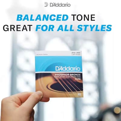 D'Addario 10-Pack EJ16 Phosphor Bronze Acoustic Guitar Strings - Light image 3