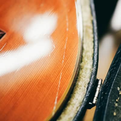 1970s Ryoji Matsuoka M40 – Handcrafted in Japan| Solid Top | Low Action | Hard Case  | Vintage Classical Tone image 6