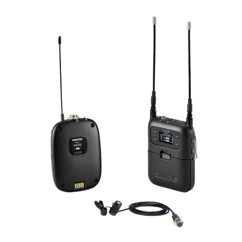 Shure SLXD15/WL85 Portable Digital Wireless Bodypack System with SLXD1 Transmitter, SLXD5 Receiver and WL185 Lav Mic J52 image 1