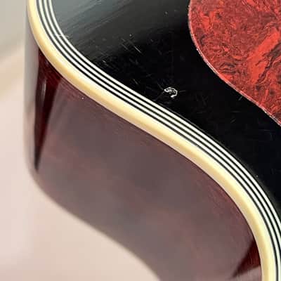 Tanglewood TW45-VS Sundance  Solid Cedar/Mahogany Super Folk Cutaway with Electronics  Vintage Sunburst Gloss made in the UK image 18