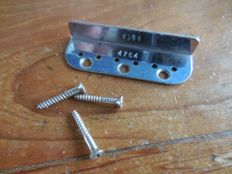 Fender 1950's Lap Steel Tailpiece and Bridge plate with Serial Number image 1
