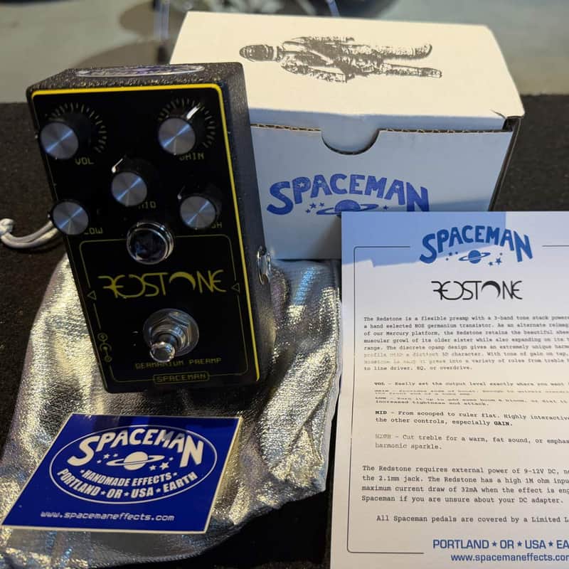 Spaceman Redstone Germanium Preamp Effects Pedal - Carbonado (Pre-Owned) image 1