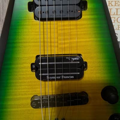 Solar Guitars V2.6LB 2023 - Lime Burst Matte image 4