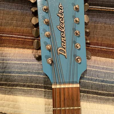 Danelectro Hawk 2N-12, 12 String 1967 - 1969 - Blue / Turquoise image 3