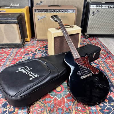 *6.87 lb* Les Paul Junior 2022 Ebony Dog Ear P90 image 8