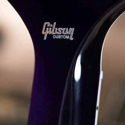 Gibson Custom Shop Les Paul Custom 5A Quilt Top Electric Guitar - Ocean Blue with Hardshell Case image 7