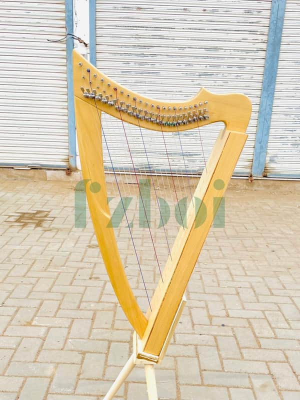 22 String Fullsicle Lightweight Celtic Lever Harp Handmade Folk Instruments image 1