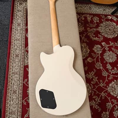 D'Angelico Premier Atlantic Single Cutaway HH w/ Stoptail - Antique White image 6