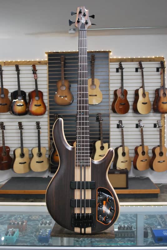 Cort A4 Ultra RWAS OPN Artisan Series Rosewood/Swamp Ash 4-String Bass Open Pore Natural image 1