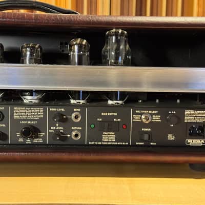 Mesa Boogie Dual Rectifier Trem-O-Verb Mid-90s - Burgundy tolex/ Gold grill image 8