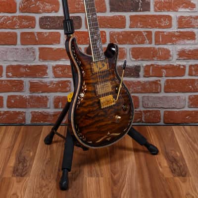 PRS Private Stock #1320 10th Anniversary Quilted Maple Top Amber Tiger Eye Burst with Brazilian Rosewood 2006 w/OHSC image 3