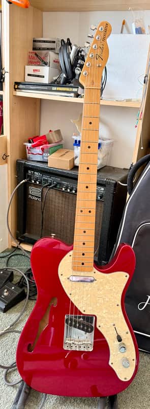 Fender Telecaster Thinline 2002 - Red image 1