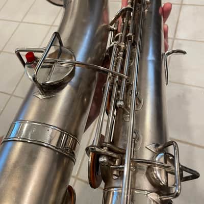 Beautiful 1913 Early Buescher True Tone Baritone Saxophone High Pitch (Serviced and Ready to Play) image 12